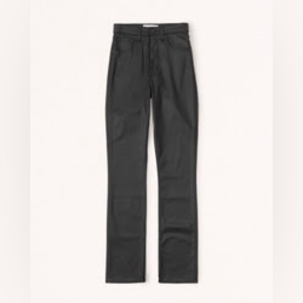 Abercrombie & Fitch Ultra High Rise 90s Slim Straight Jean, Black, 29